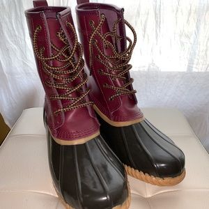 Lands End Duck Boots NWT